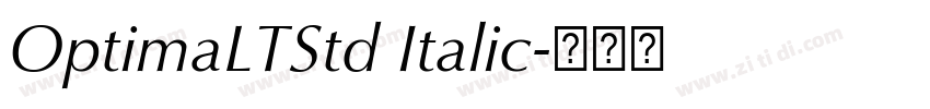 OptimaLTStd Italic字体转换